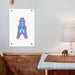 houston oilers icon logo red blue Poster Metal print wall art