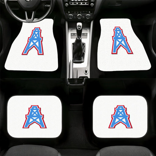 houston oilers icon logo red blue Car floor mats Universal fit