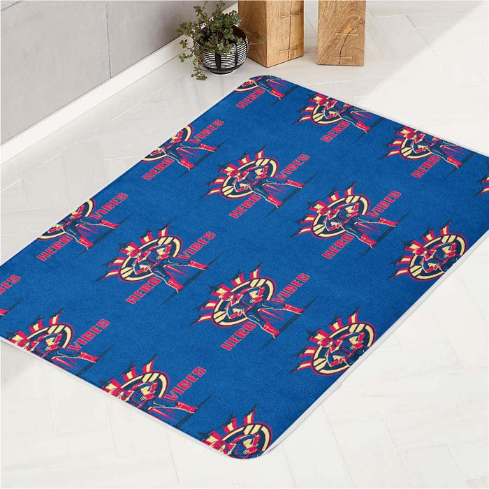 hero vibes captain marvel bath rugs