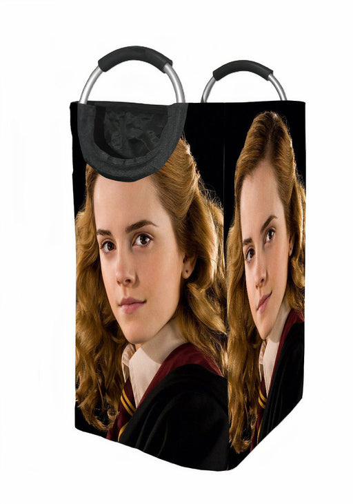 hermione with uniform harry potter Laundry Hamper | Laundry Basket