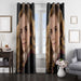 hermione with uniform harry potter window curtains