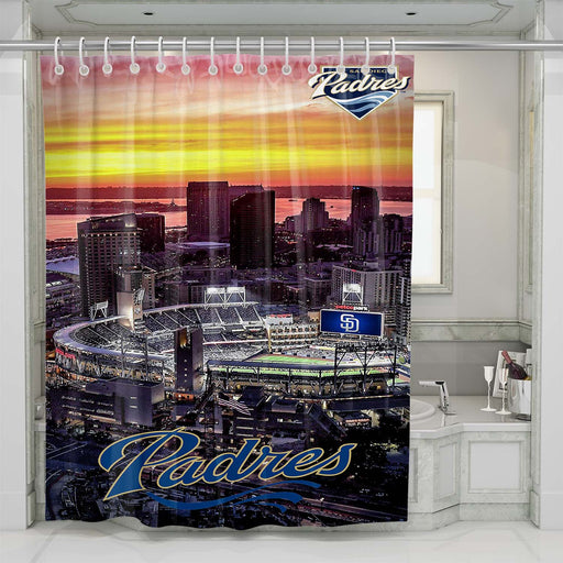 san diego padres stadium shower curtains