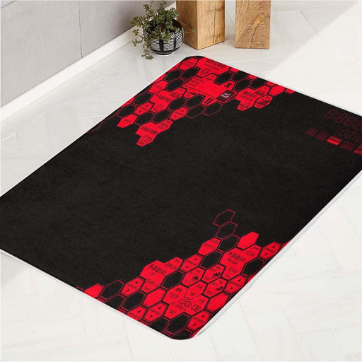 hexagon nerv arena evangelion bath rugs