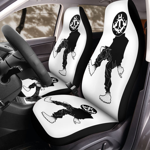 hypebeast black and white illustration Car Seat Covers