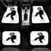 hypebeast black and white illustration Car floor mats Universal fit