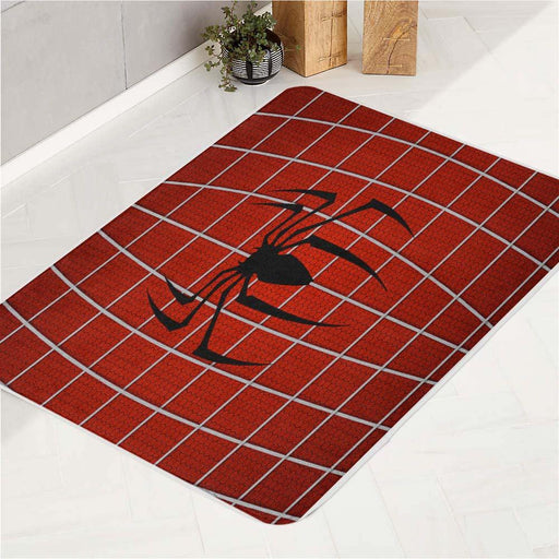 hexagon suit of spiderman bath rugs