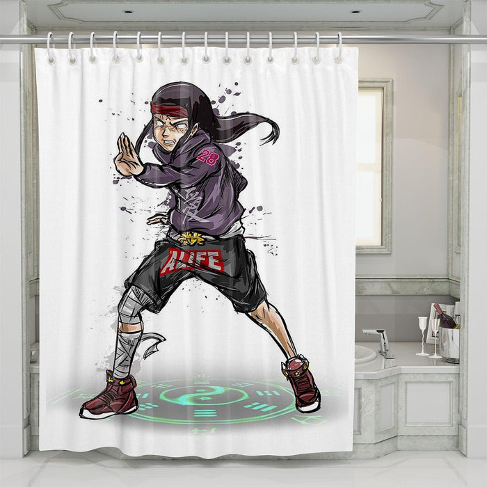 hyuga become hypebeast shower curtains