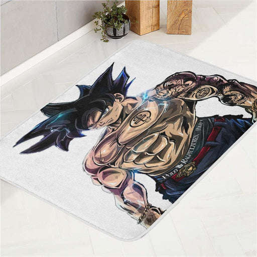 hypebeast thunder dragon ball bath rugs