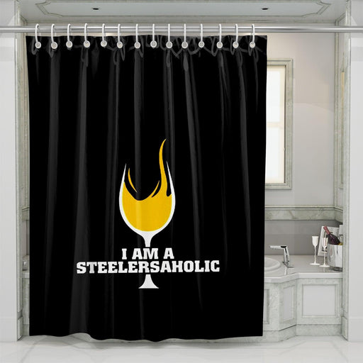 i am a ateelersaholic shower curtains