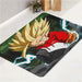 hypebeast yellow hair thunder dragonball bath rugs