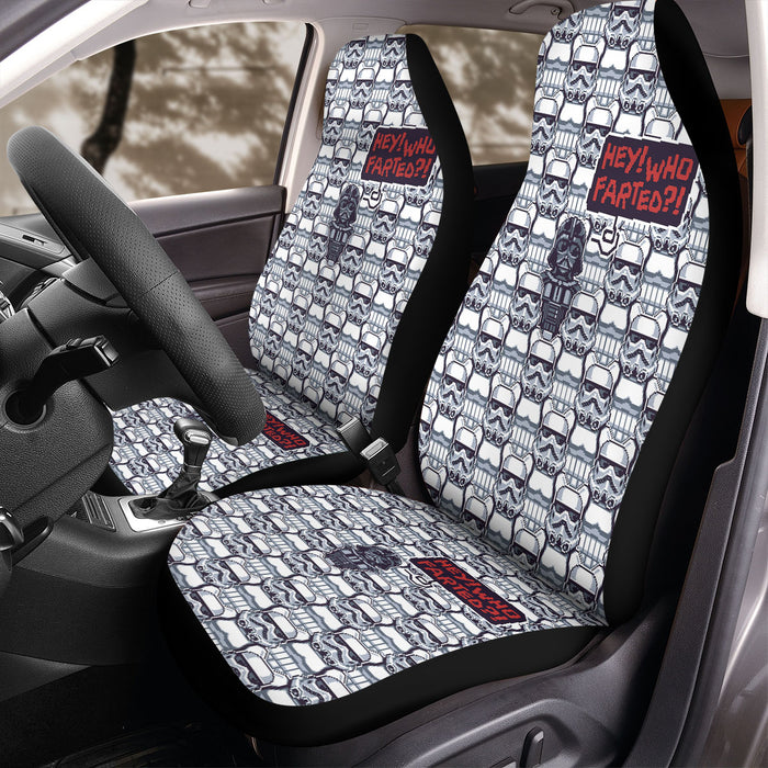 hey who farted pixels darth vader star wars Car Seat Covers