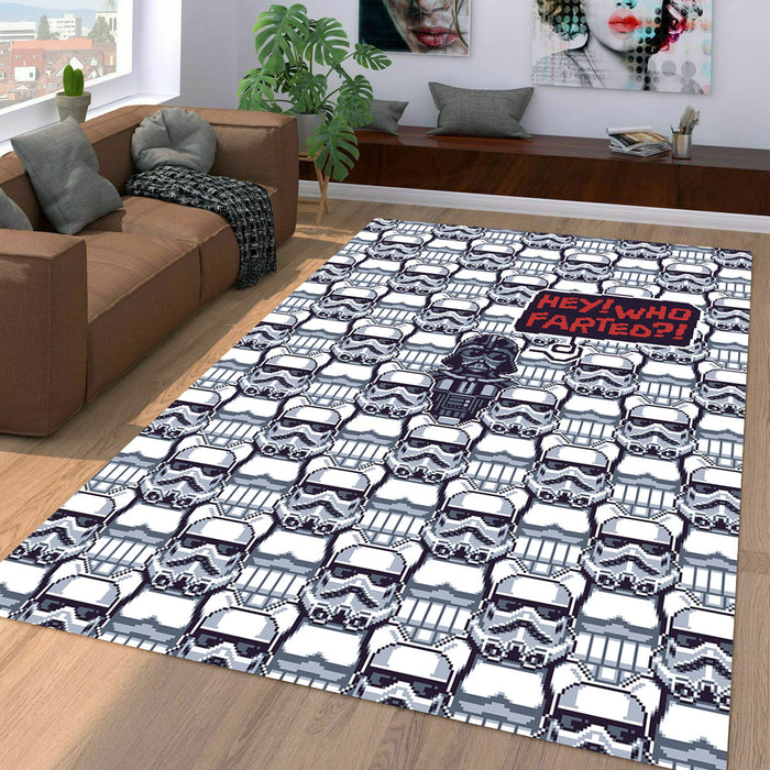 hey who farted pixels darth vader star wars Living room carpet rugs