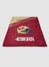 san francisco 49ers logo helm soft fleece blanket