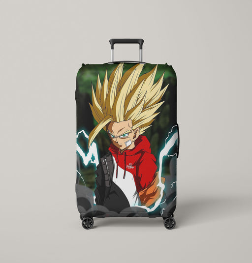 hypebeast yellow hair thunder dragonball Luggage Covers | Suitcase