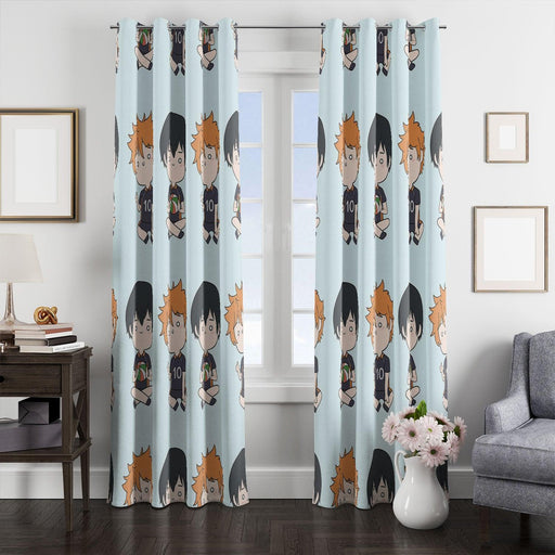 hinata an kageyama karasuno window Curtain