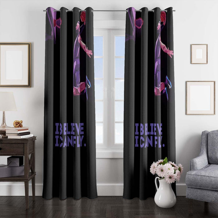 i believe i can fly basketball nba player window Curtain