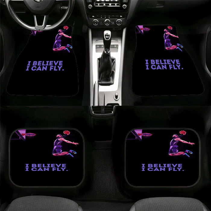 i believe i can fly basketball nba player Car floor mats Universal fit