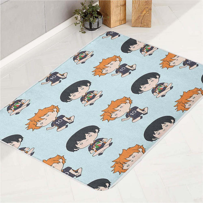 hinata an kageyama karasuno bath rugs