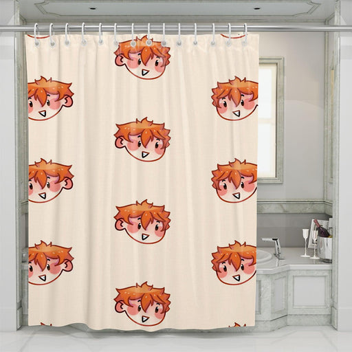 hinata shoyo avatar haikyuu shower curtains