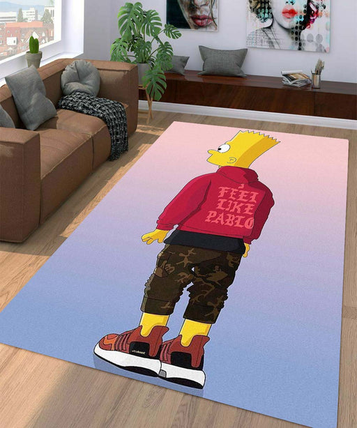 i feel like pablo streetwear simpsons Living room carpet rugs