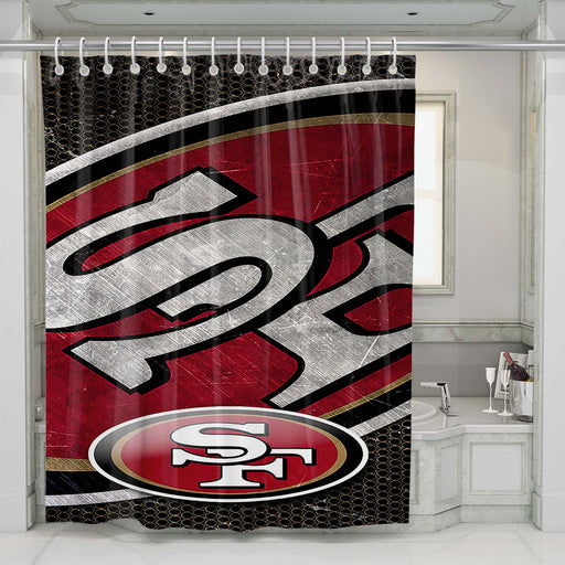 san francisco 49ers nfl team shower curtains