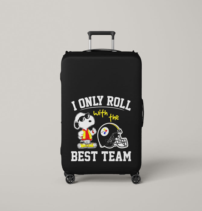 i only roll with the best team Luggage Covers | Suitcase