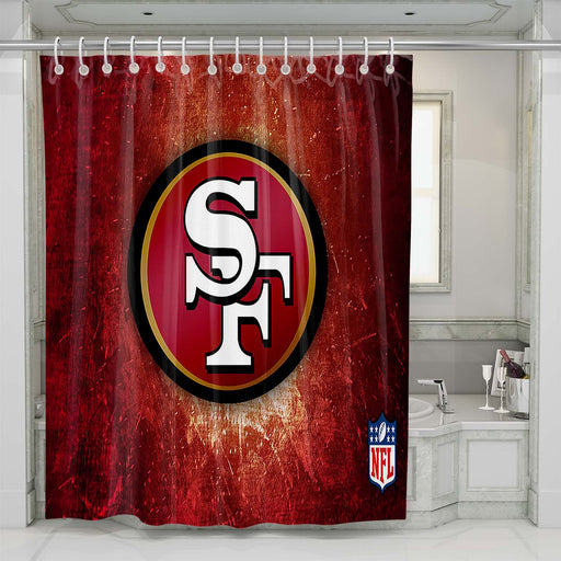 san francisco 49ers nfl shower curtains