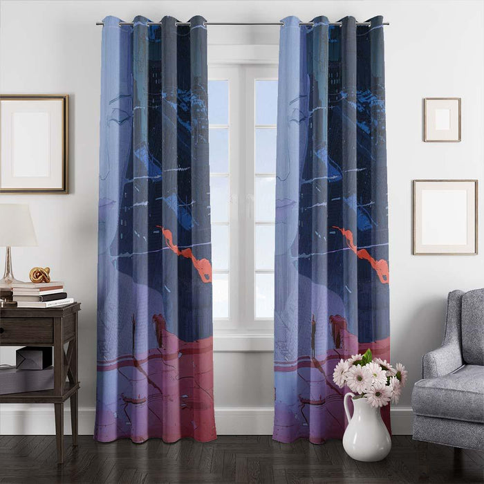 hologram blade runner 2049 window curtains