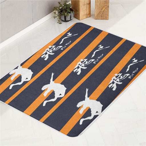 hinata shoyo jumping fly high bath rugs