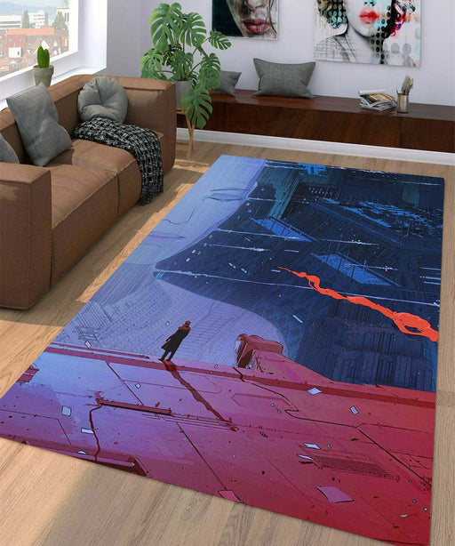 hologram blade runner 2049 Living room carpet rugs