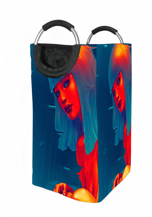 hologram girl blade runner 2049 Laundry Hamper | Laundry Basket