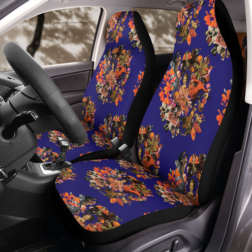 history collage vintage retro Car Seat Covers