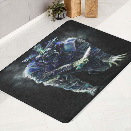 iced bloodhound try to kill bath rugs