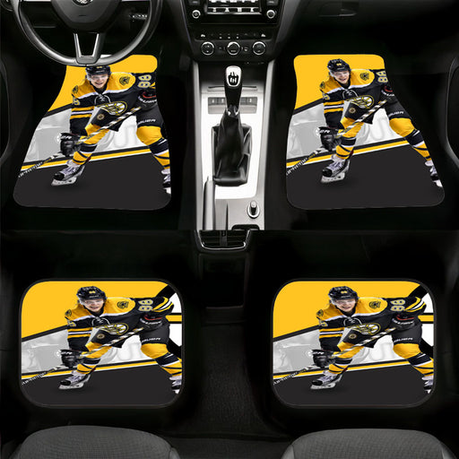 iconic color boston bruins player Car floor mats Universal fit