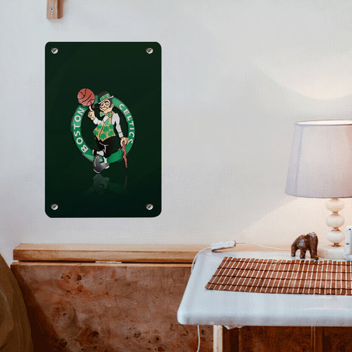 icon logo boston celtics Poster Metal print wall art