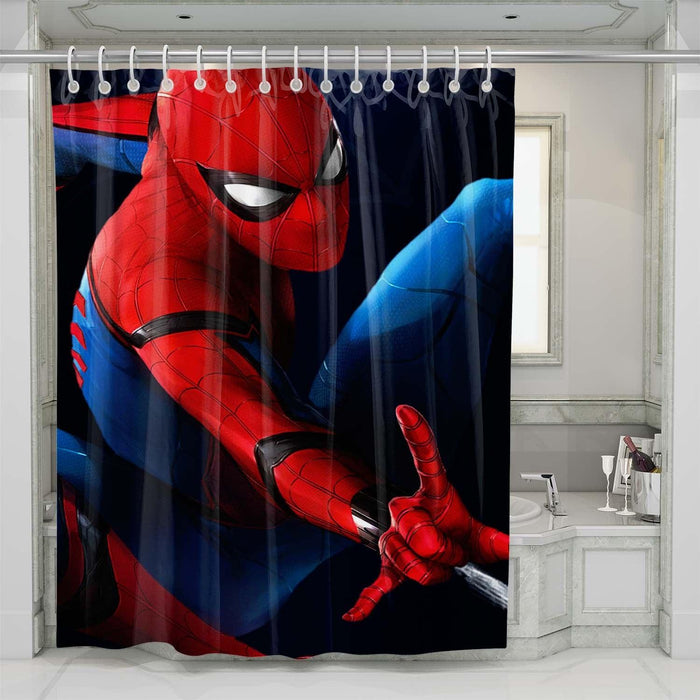 Home coming spiderman shower curtains