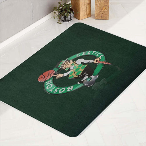 icon logo boston celtics bath rugs