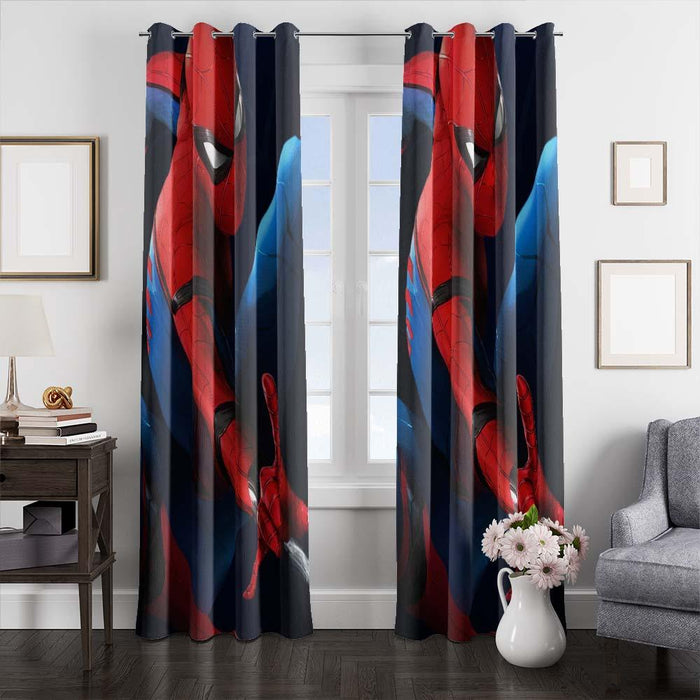 Home coming spiderman window curtains