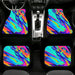 hologram rainbow light paper Car floor mats Universal fit