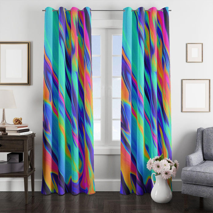 hologram rainbow light paper window Curtain