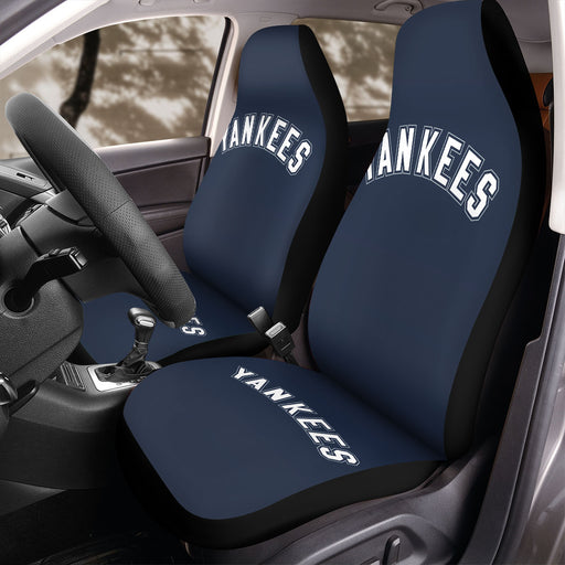 iconic font new york yankees Car Seat Covers