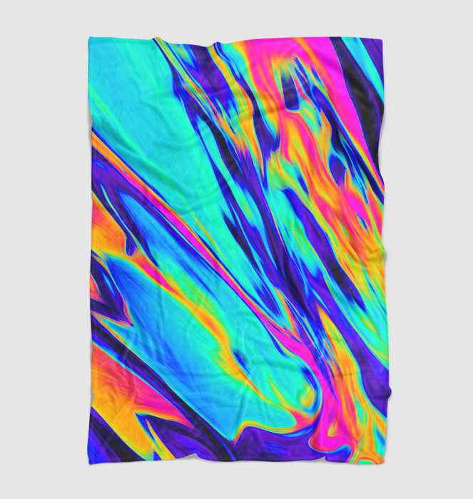 hologram rainbow light paper Ultra soft fleece blanket