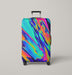 hologram rainbow light paper Luggage Cover | suitcase