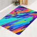 hologram rainbow light paper bath rugs