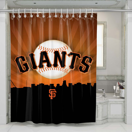 san francisco giants baseball 1 shower curtains