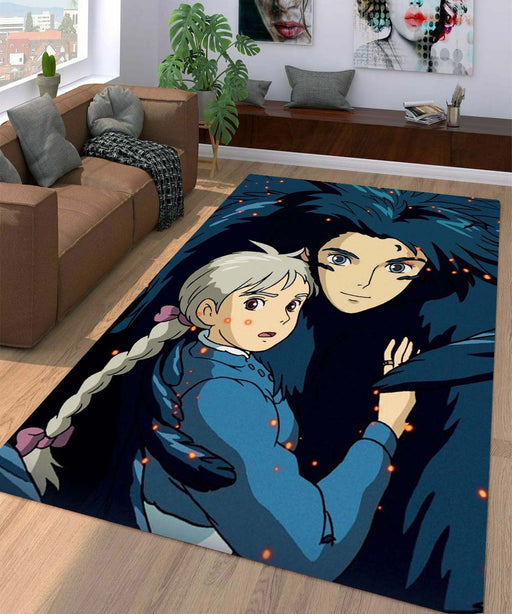 howls moving castle Living room carpet rugs