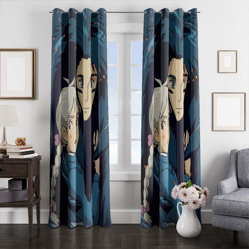 howls moving castle window curtains