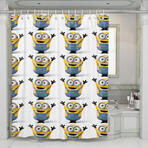 horay lil minions animation movie shower curtains