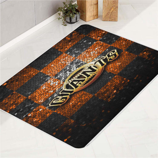 San Francisco Giants baseball bath rugs