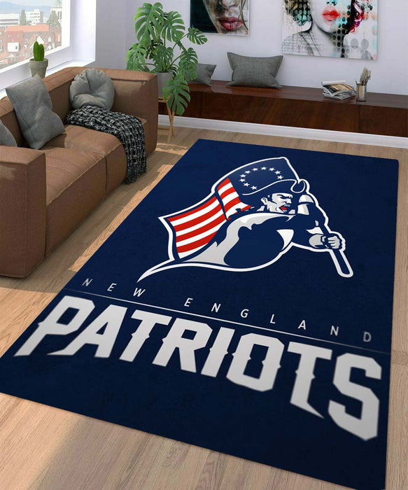 iconic new england patriots Living room carpet rugs